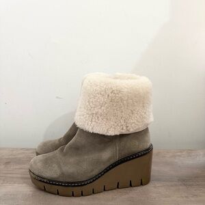 VINTAGE FOUNDRY CO. Poppy Boot VFL258 Olive gray  Womens Size 6